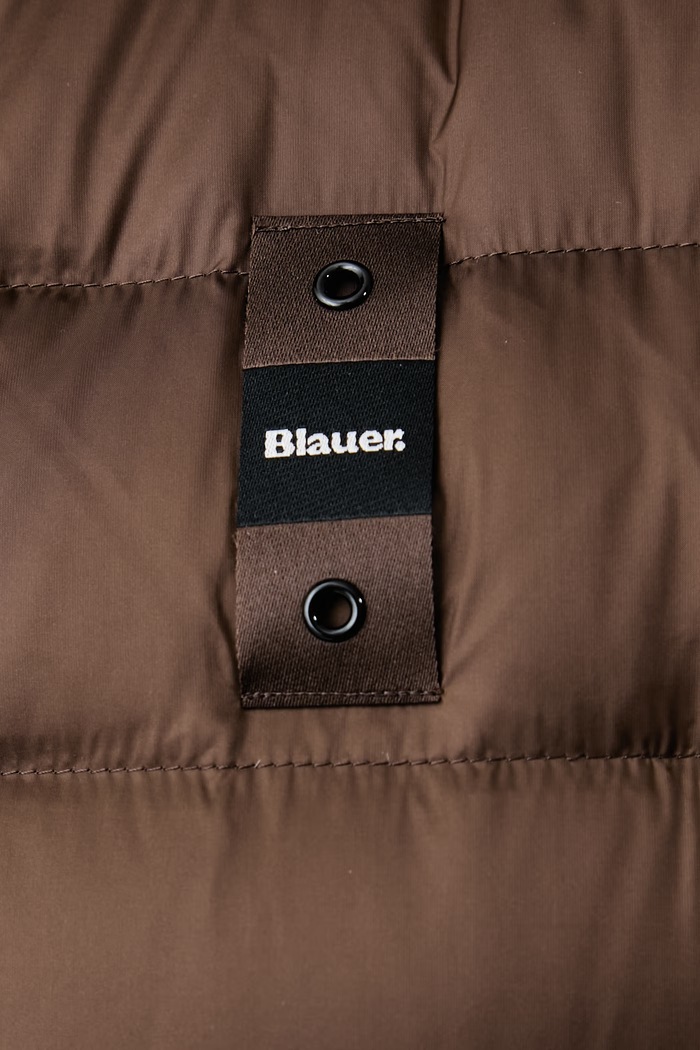 Kurtka puchowa damska Blauer brązowy BLDK03043