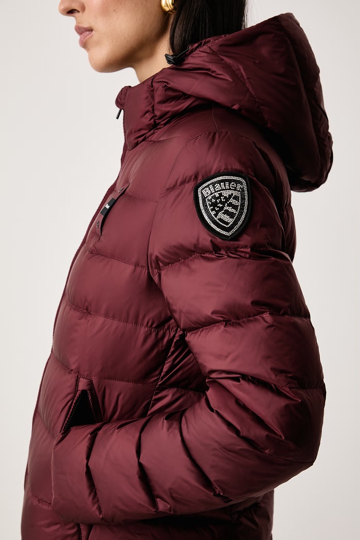 Kurtka puchowa damska Blauer BLDK03039 bordowy