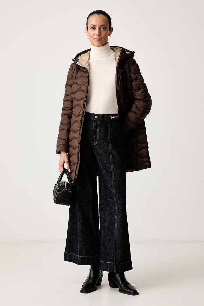 Blauer Kurtka puchowa damska BLDK03035 brązowy AW26
