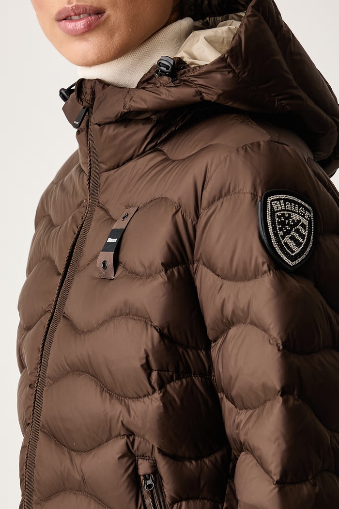 Kurtka puchowa damska Blauer BLDK03035 brązowy