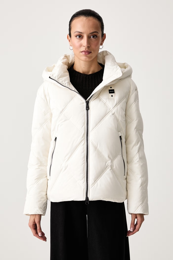 Blauer Kurtka puchowa damska biały BLDC03360