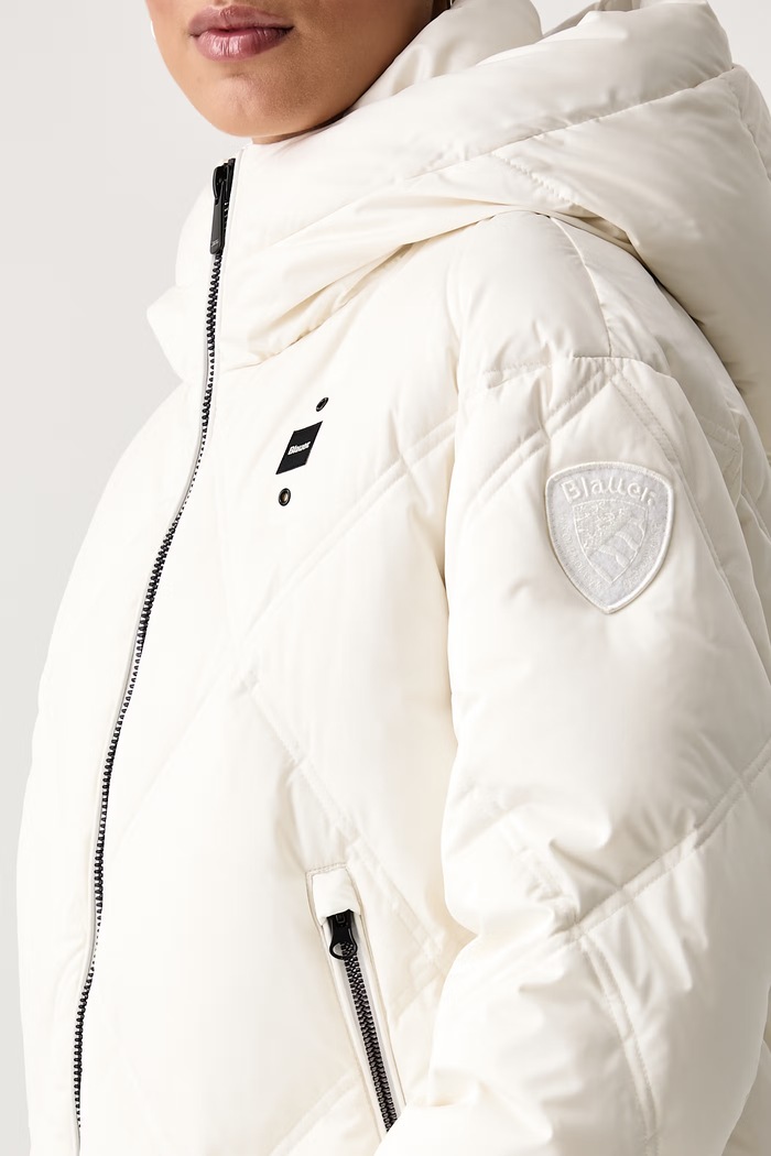 Kurtka puchowa damska Blauer BLDC03360 biały