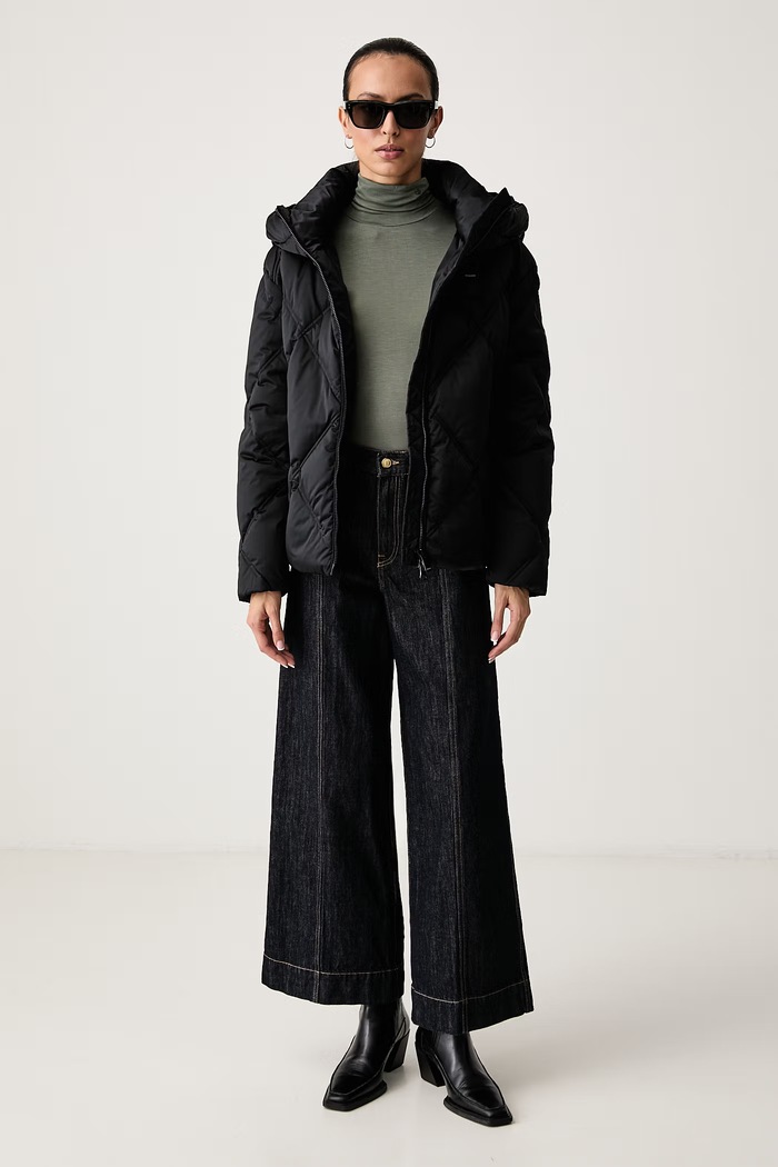 Blauer Kurtka puchowa damska BLDC03360 czarny AW26