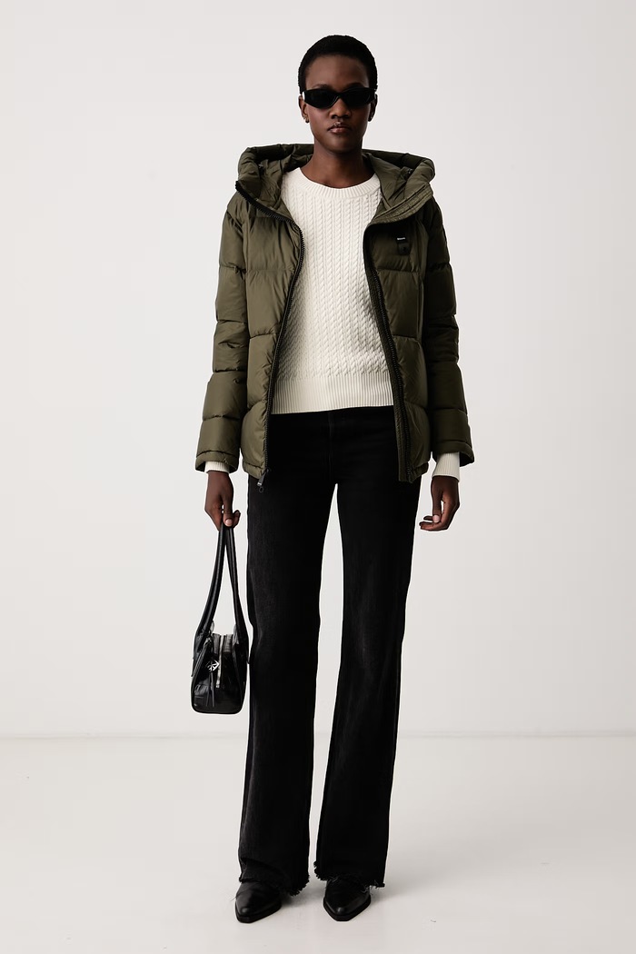Blauer Kurtka puchowa damska BLDC03359 zielony AW26