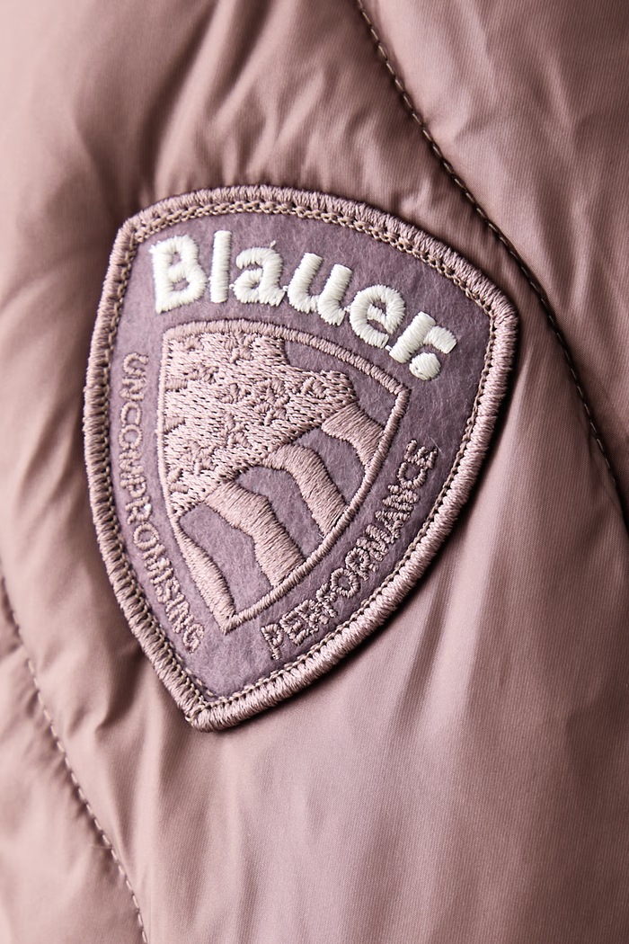 Kurtka puchowa damska Blauer brązowy BLDC03205