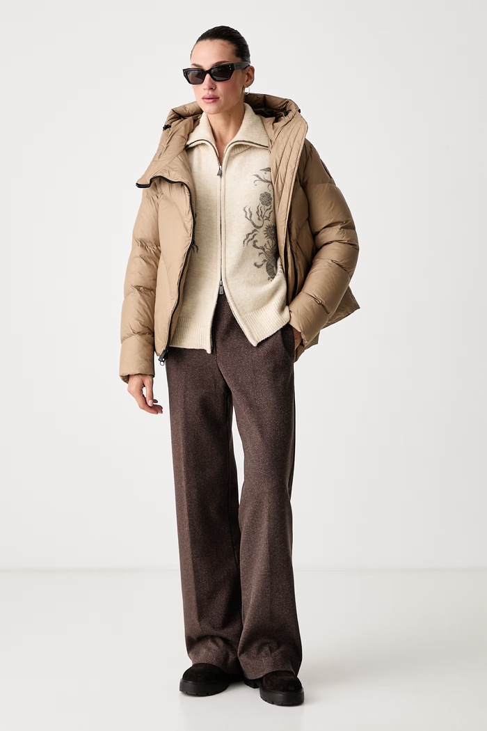 Blauer Kurtka puchowa damska BLDC03142 brązowy AW26