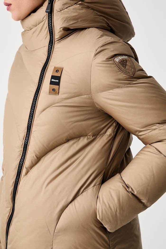 Kurtka puchowa damska Blauer BLDC03142 brązowy