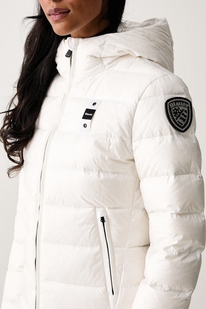 Kurtka puchowa damska Blauer BLDC03037 biały