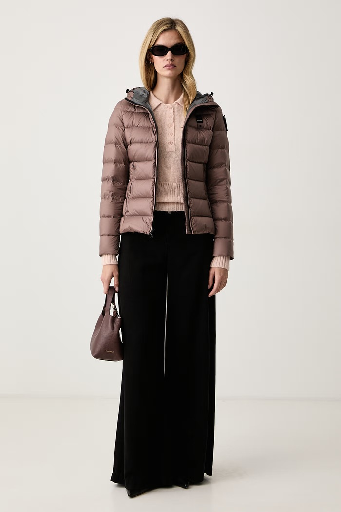 Blauer Kurtka puchowa damska BLDC03037 brązowy AW26