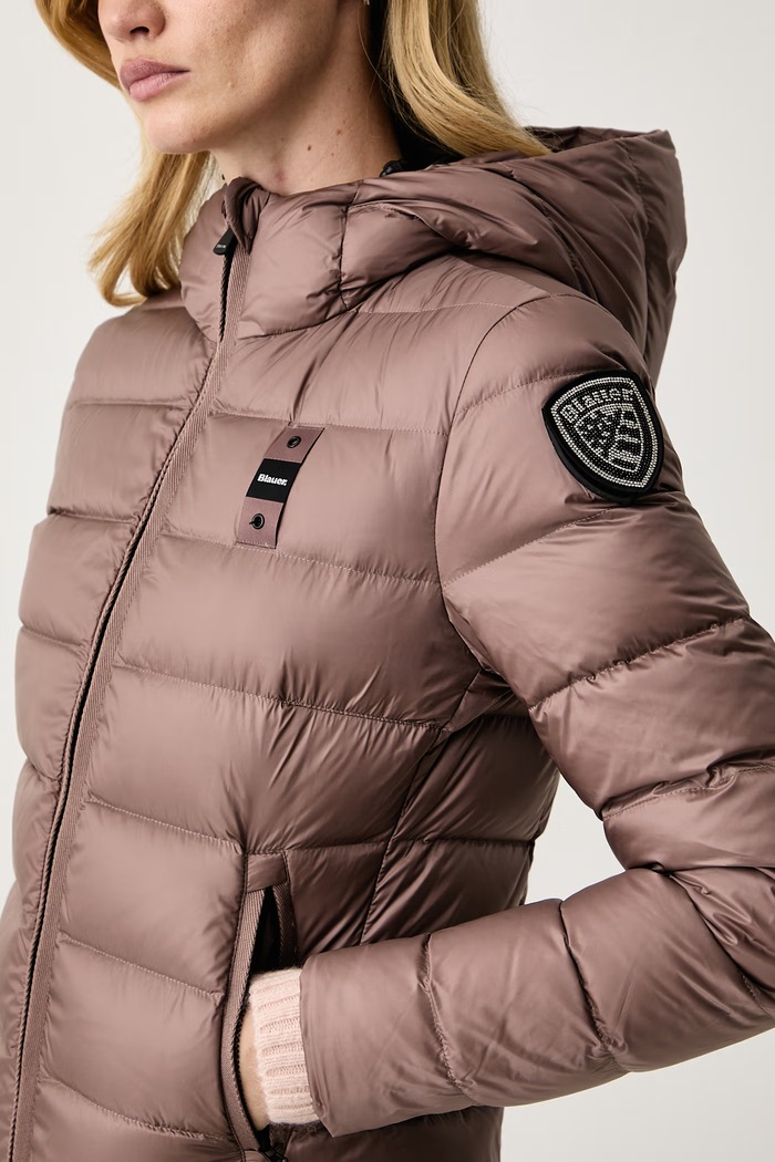 Kurtka puchowa damska Blauer BLDC03037 brązowy