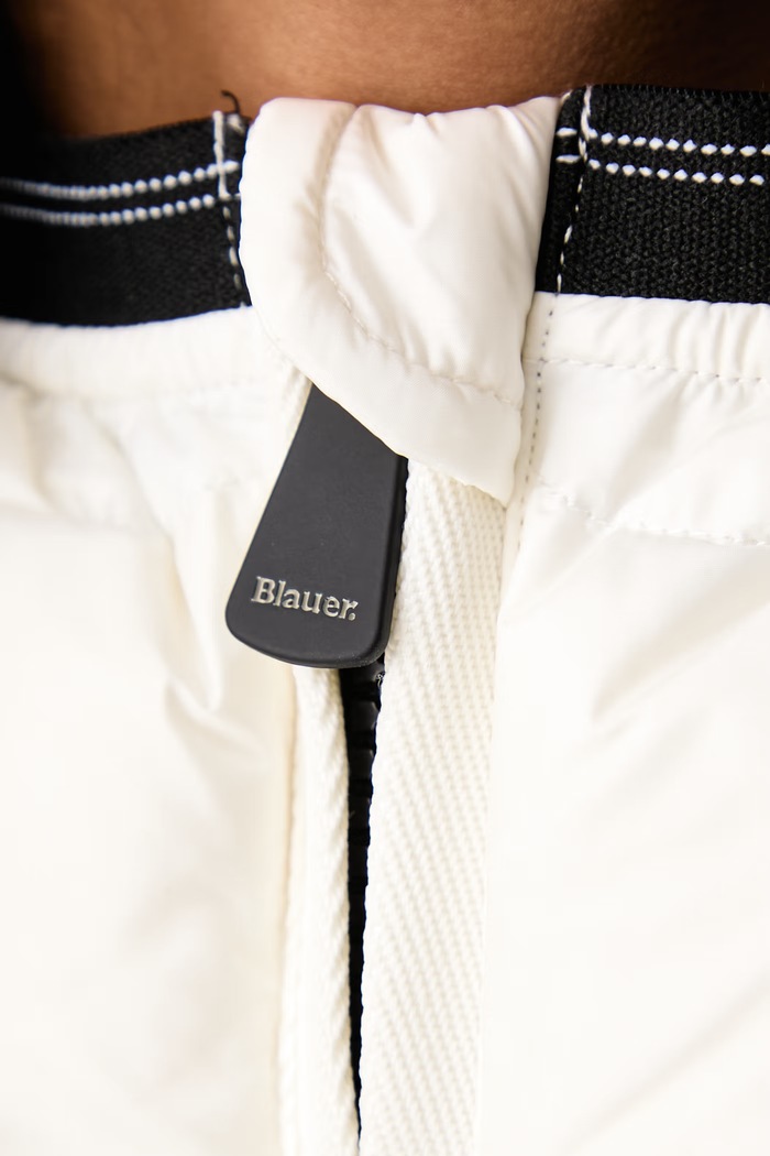 Kurtka puchowa damska Blauer biały BLDC03033