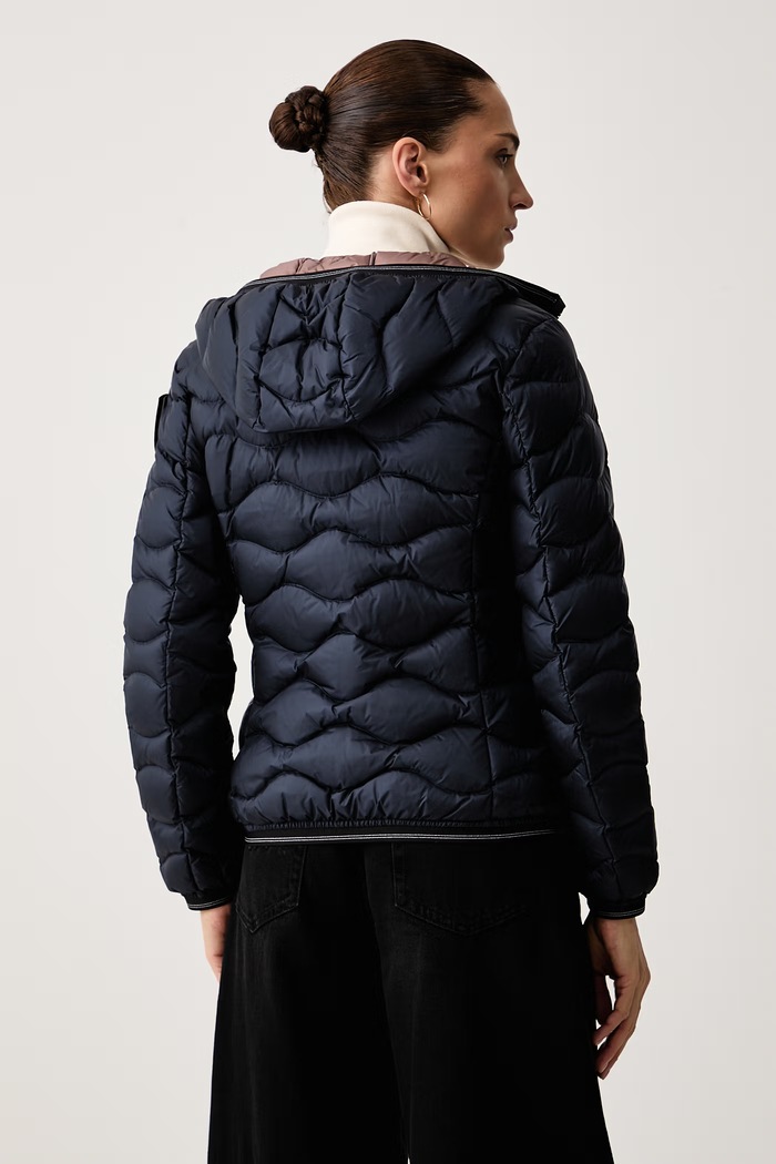 Oblečení Blauer Péřová bunda dámská BLDC03033 námořnická modř