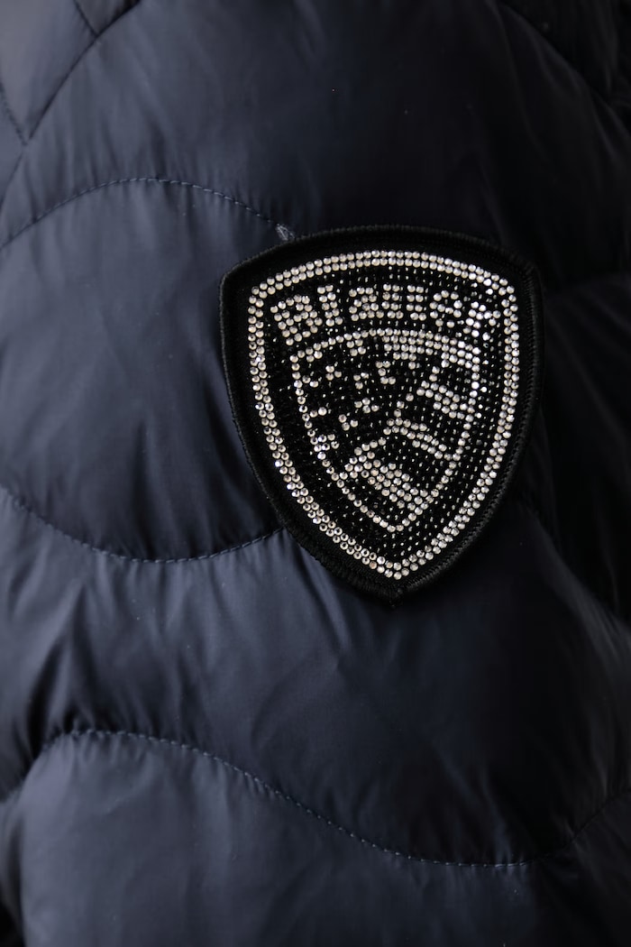 Péřová bunda dámská Blauer námořnická modř BLDC03033