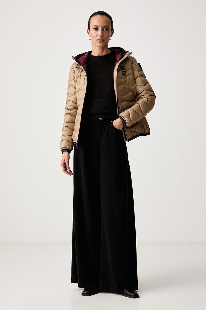 Blauer Kurtka puchowa damska BLDC03033 brązowy AW26
