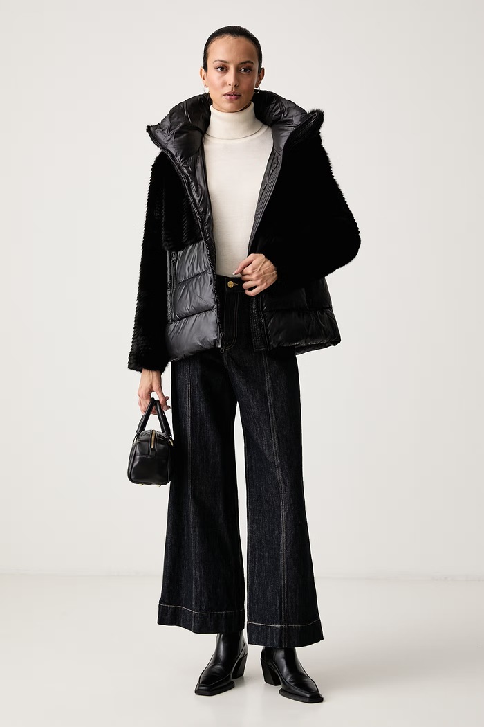 Blauer Kurtka zimowa damska BLDC02304 czarny AW26