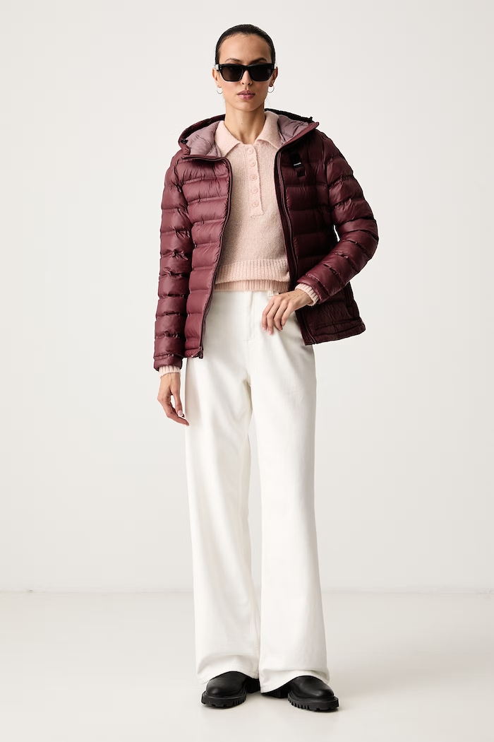 Blauer Kurtka pikowana damska BLDC02221 bordowy AW26