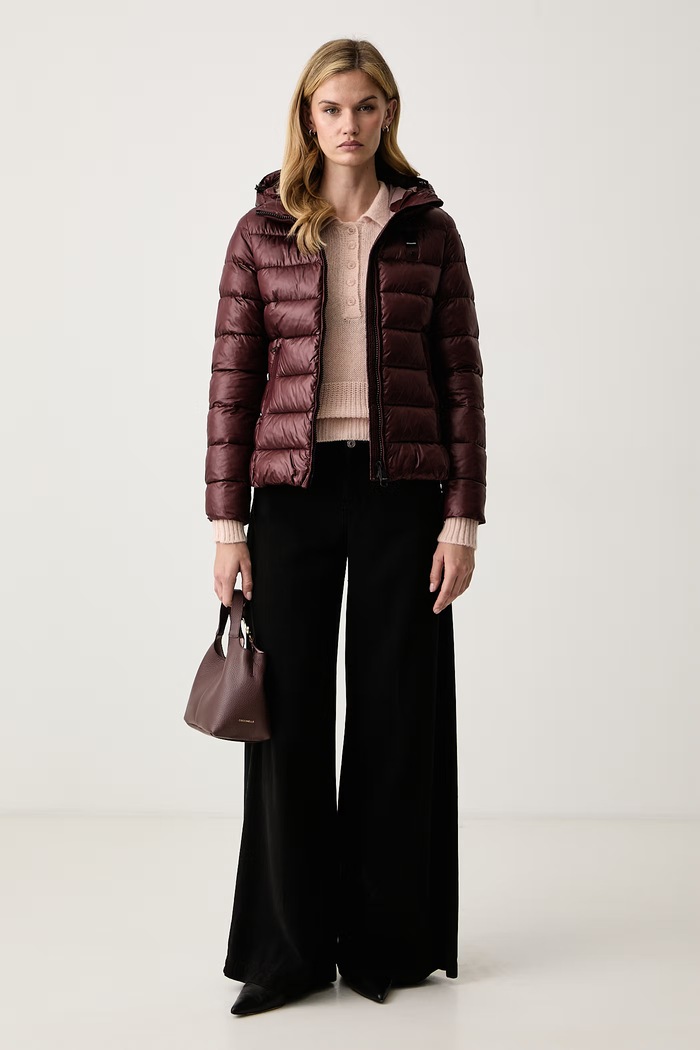 Blauer Kurtka pikowana damska BLDC02070 bordowy AW26