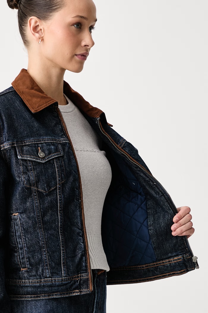 Guess Jeans Prechodná bunda dámska rifľová W6BN02.D1811