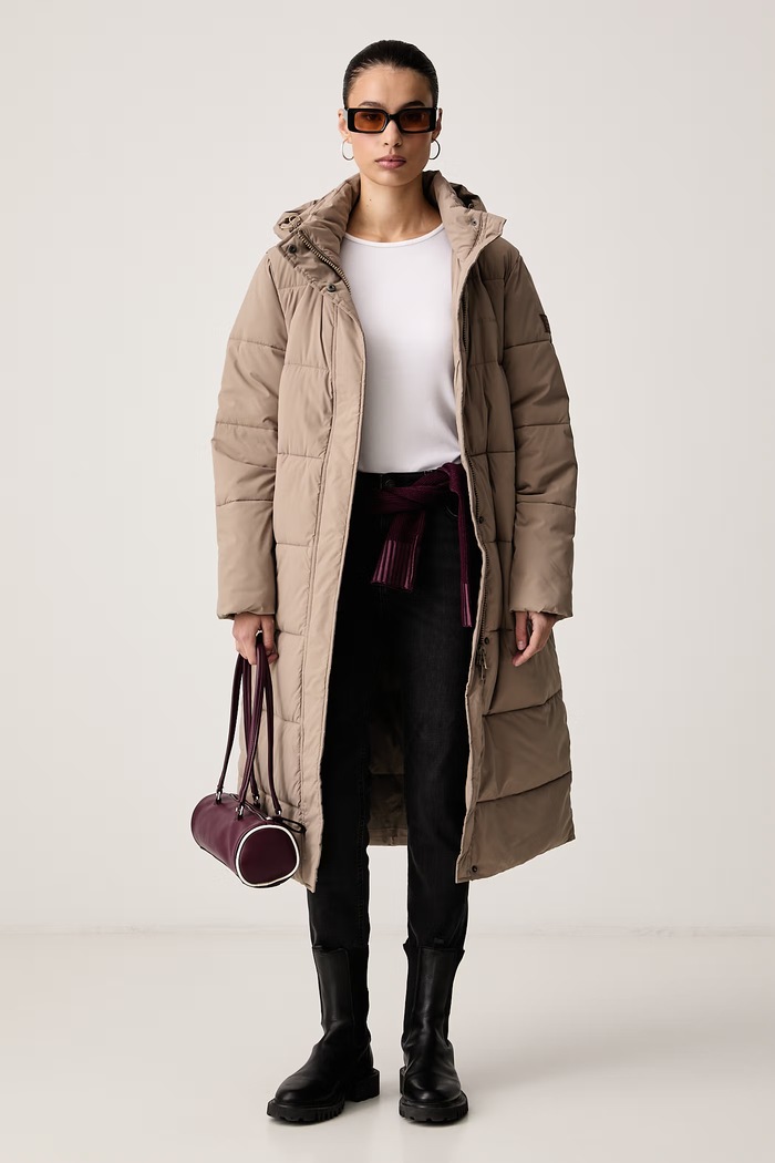 Guess Jeans Prošívaná bunda W6BL32.W3798 béžová AW26