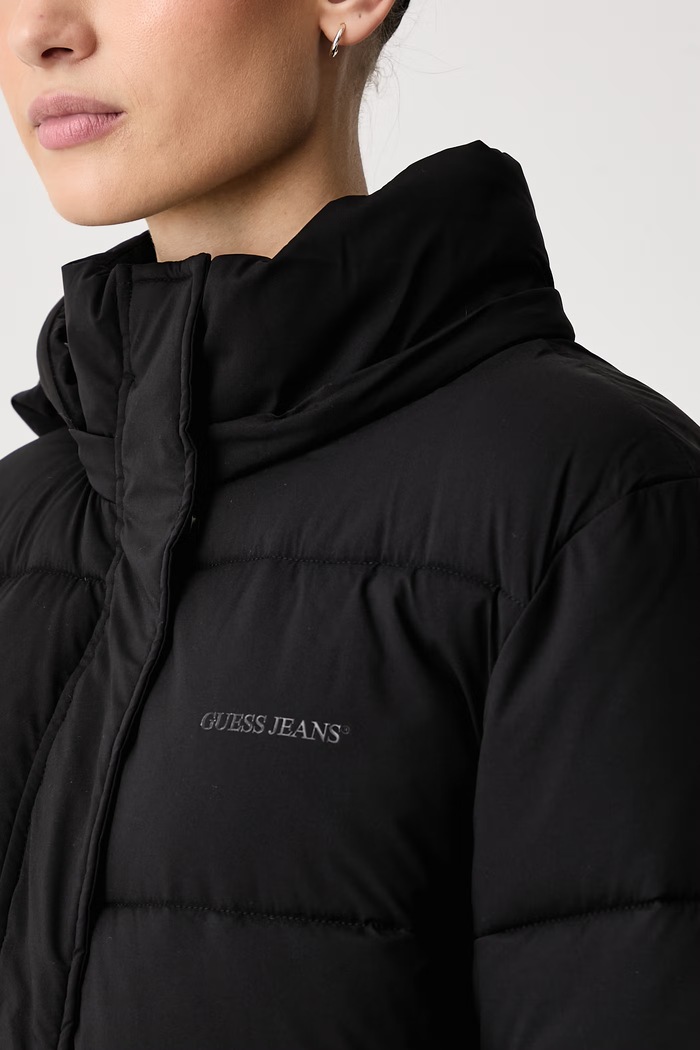 Bunda dámska Guess Jeans čierna W6BL27.W3793