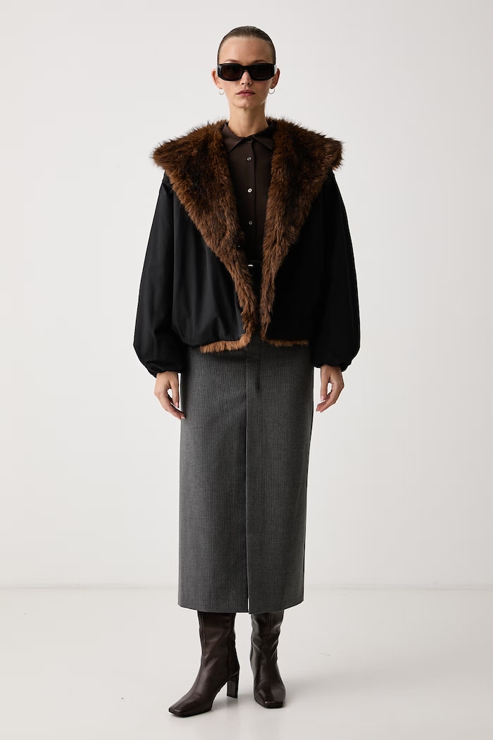 Eleh Kurtka damska EFW260126 czarny AW26