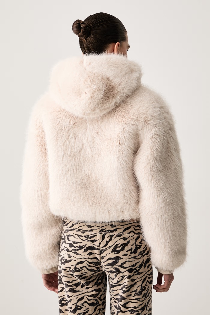 Abbigliamento Juicy Couture Giacca di mezza stagione da donna HADI FUR HOODED JCXIJ126509 beige