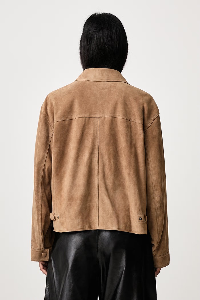 Clothing Frame THE SUEDE UTILITY JACKET short jacket Women's leather WE26LJA003 brown
