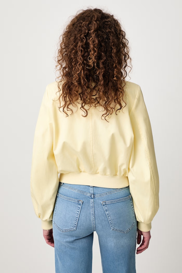 Clothing Frame THE HARRINGTON JACKET short jacket Women's with silk WE26WJA006 yellow