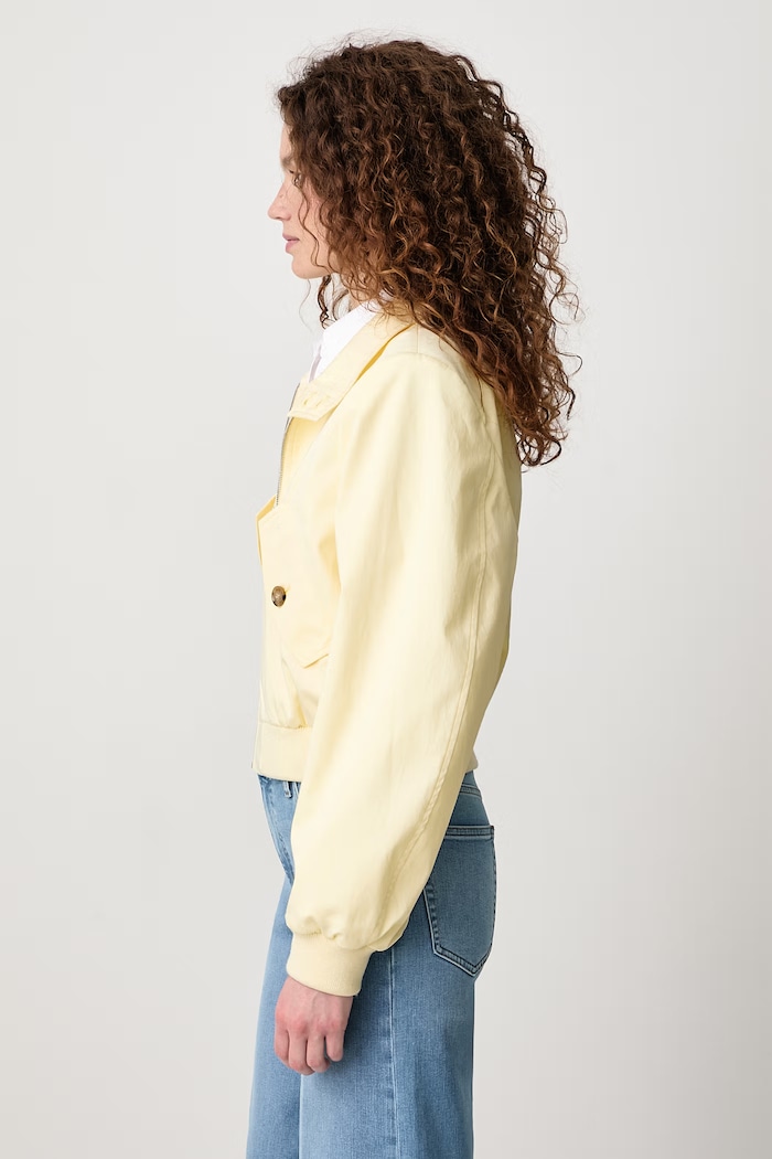THE HARRINGTON JACKET short jacket Women's with silk Frame WE26WJA006 yellow