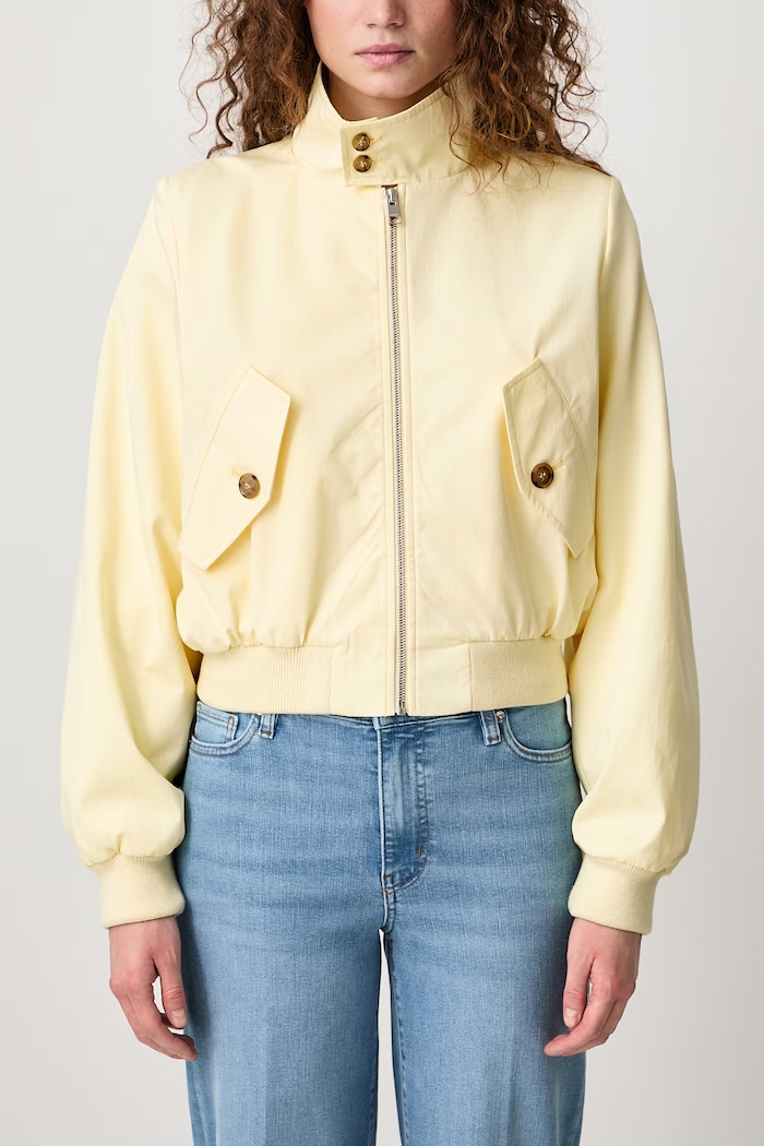 THE HARRINGTON JACKET short jacket Women's with silk Frame yellow WE26WJA006