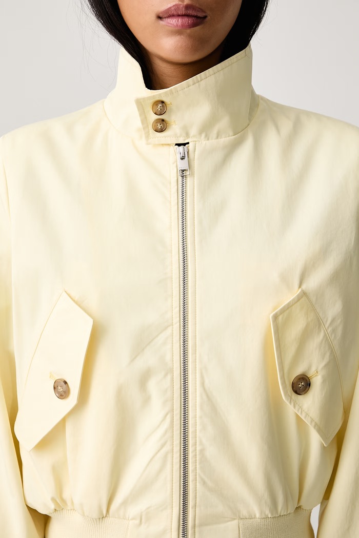 Frame THE HARRINGTON JACKET jachetă scurtă pentru femei cu mătase WE26WJA006