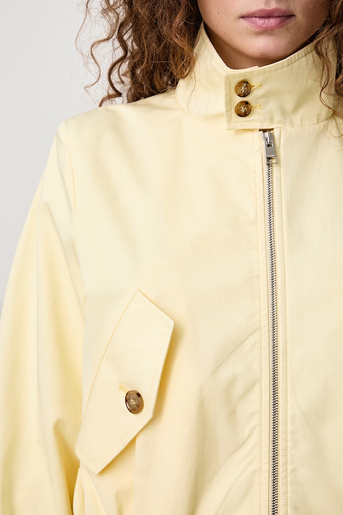 Frame THE HARRINGTON JACKET short jacket Women's with silk WE26WJA006