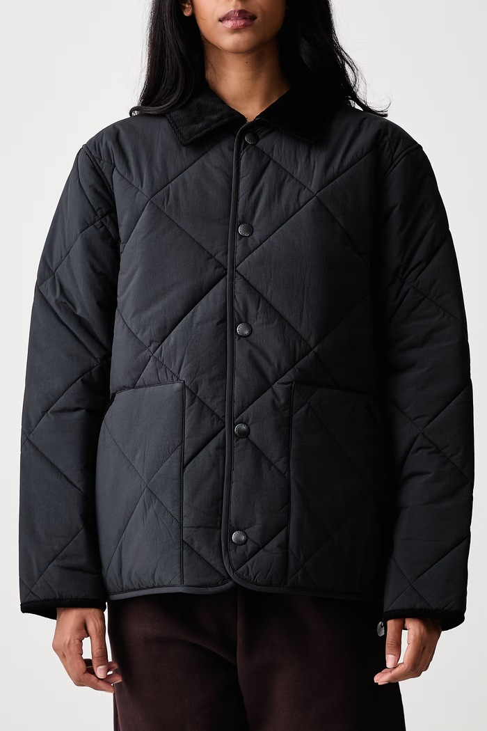 Modified Short Liddesdale Quilted krótka kurtka damska Barbour czarny MQU1866BK11