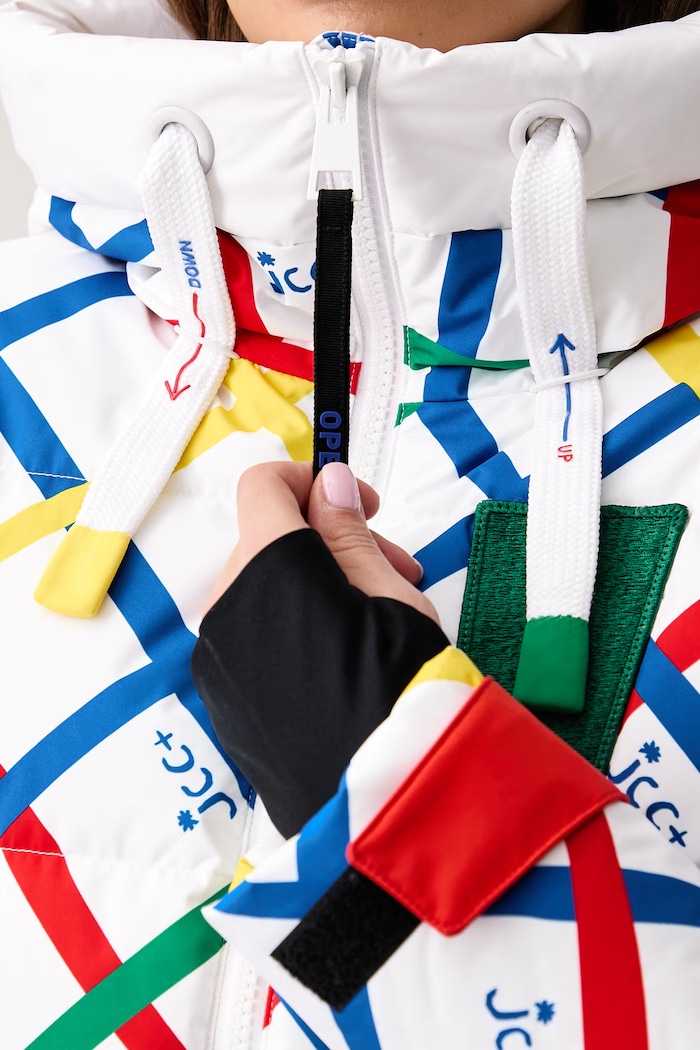 Kurtka narciarska damska JCC Rossignol biały RLPWJ24