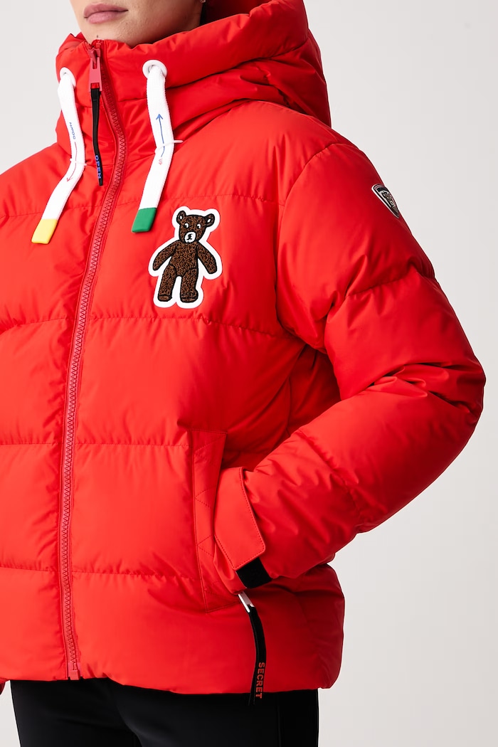 Kurtka narciarska damska JCC Rossignol RLPWJ24 czerwony