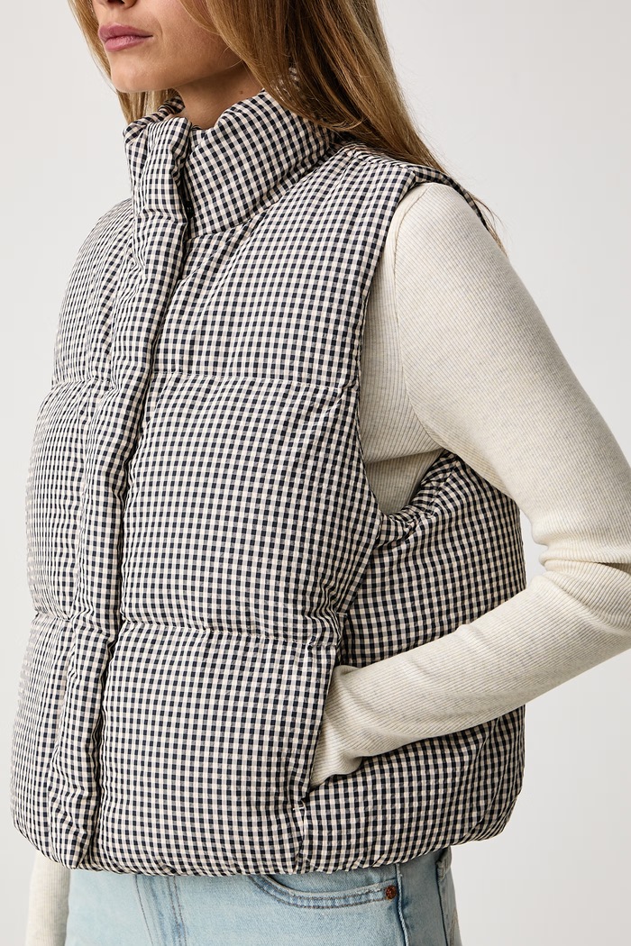 Bezrękawnik puchowy damski TATE BUBBLE PUFFER VEST Levi's 006RZ beżowy
