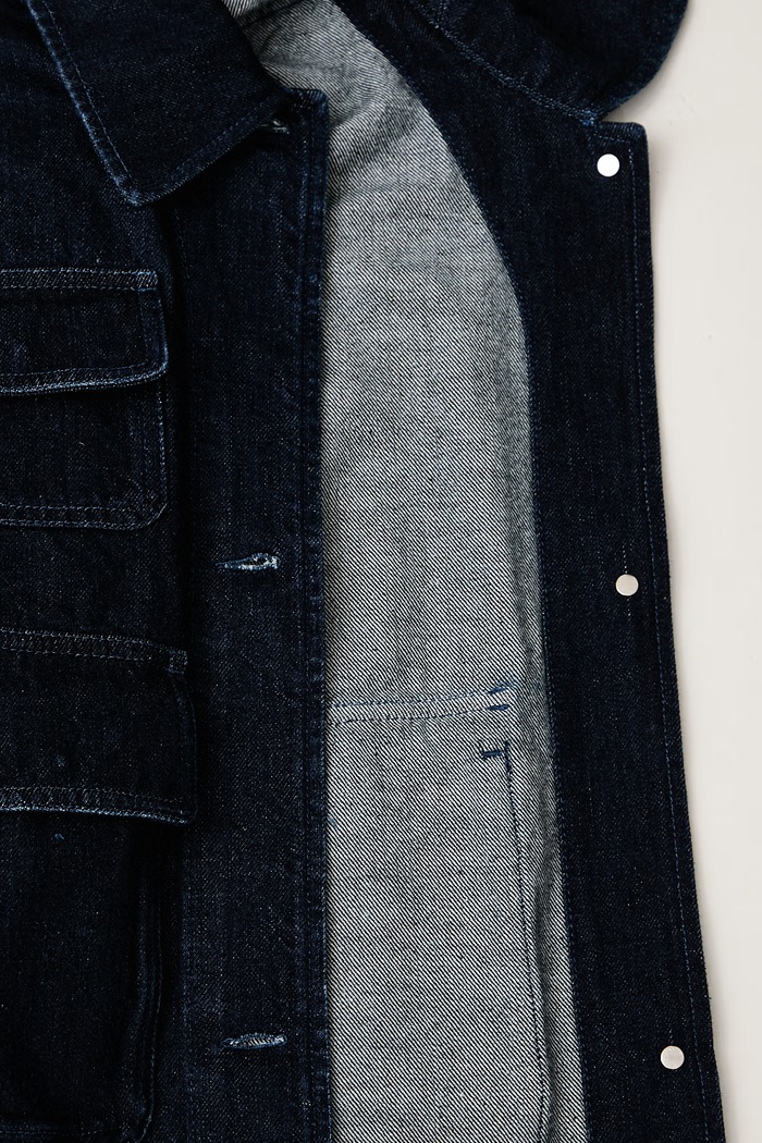 Maison Kitsuné Krótka kurtka damska jeansowa MRWDV00WD4019