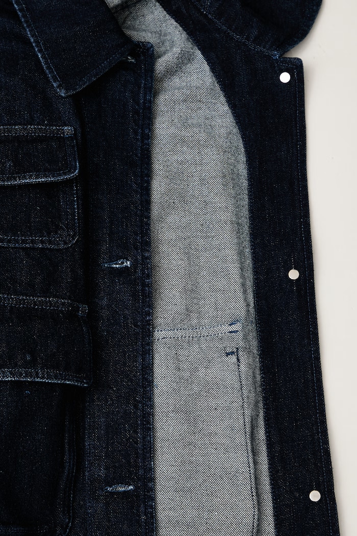 Maison Kitsuné Krótka kurtka damska jeansowa MRWDV00WD4019