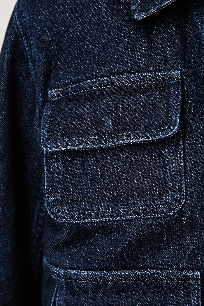 Maison Kitsuné Krótka kurtka damska jeansowa MRWDV00WD4019
