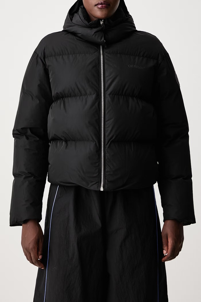 Tech Taffeta Down kratka jakna za žene Off-White crna 2FG00596T