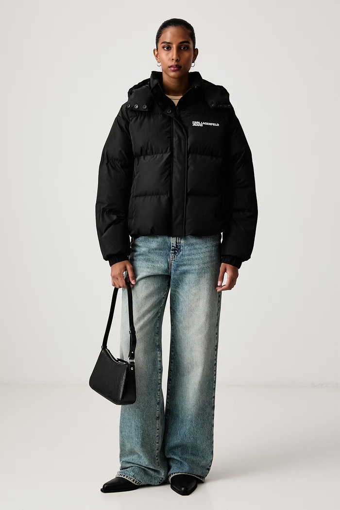 Karl Lagerfeld Jeans Prošivena jakna za žene B4W15070 crna AW26