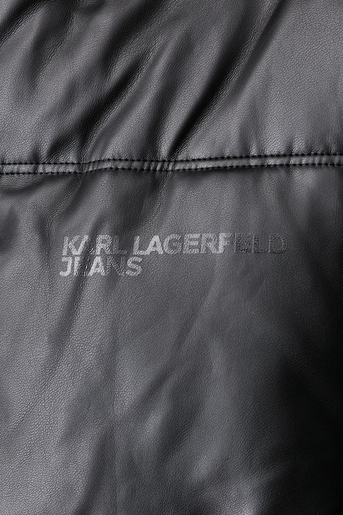 Jakna ženska iz imitacije usnja Karl Lagerfeld Jeans črna B4W15058