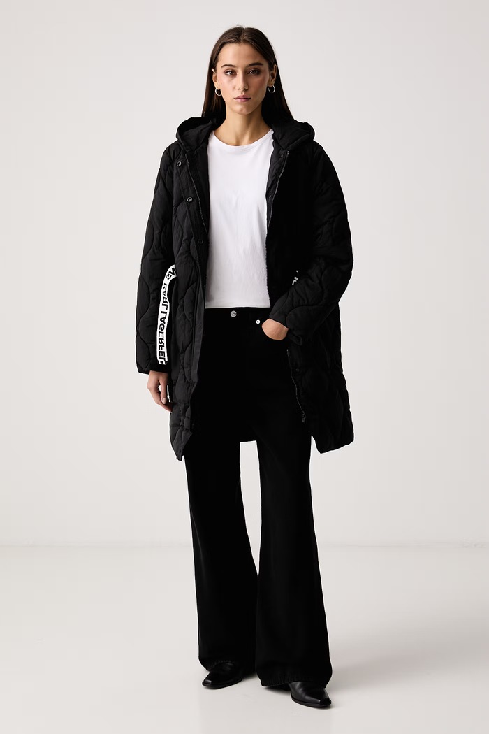Karl Lagerfeld Jeans Prošívaná bunda dámská B4W15027 černá AW26