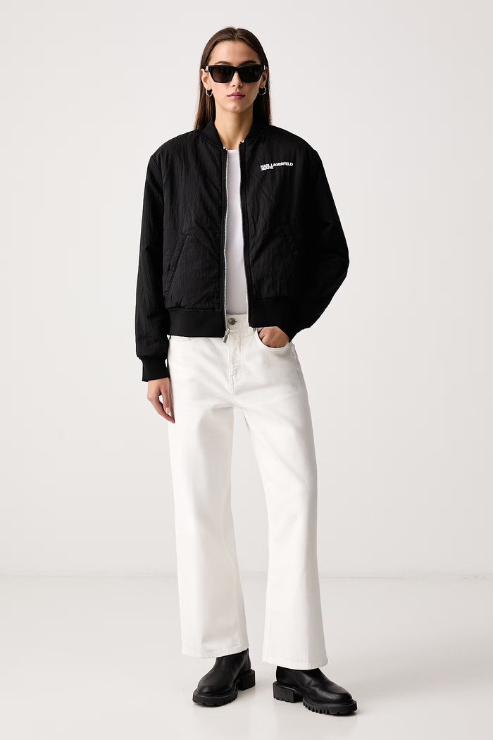 Oblačila Karl Lagerfeld Jeans Bomber jakna ženska B4W15026 bež