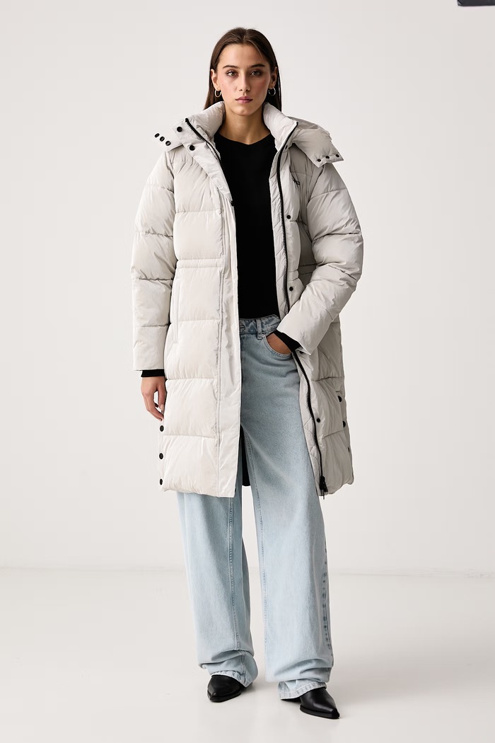 Karl Lagerfeld Jeans Bunda dámská B4W15024 šedá AW26