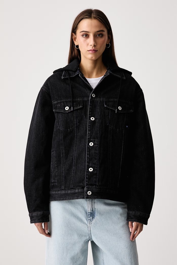 Karl Lagerfeld Jeans Jakna ženska denim x Pietro Terzini črna B4W14043