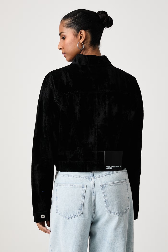 Odjeća Karl Lagerfeld Jeans Prijelazna jakna za žene traper B4W14037 crna