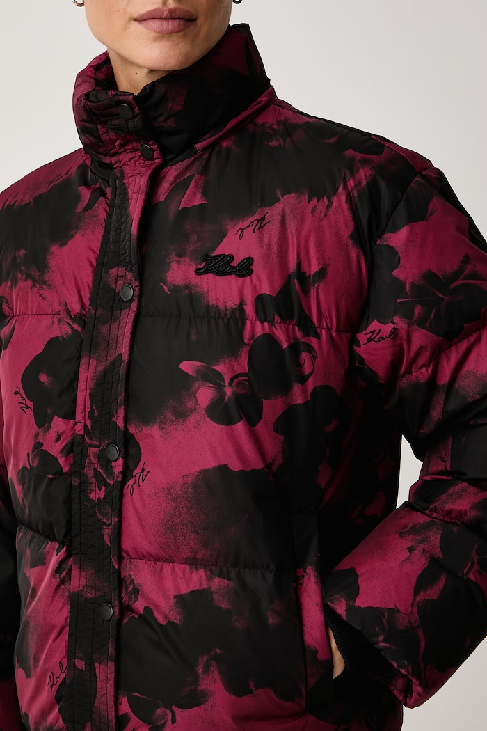 Kurtka puchowa damska Karl Lagerfeld B3W15002 czarny