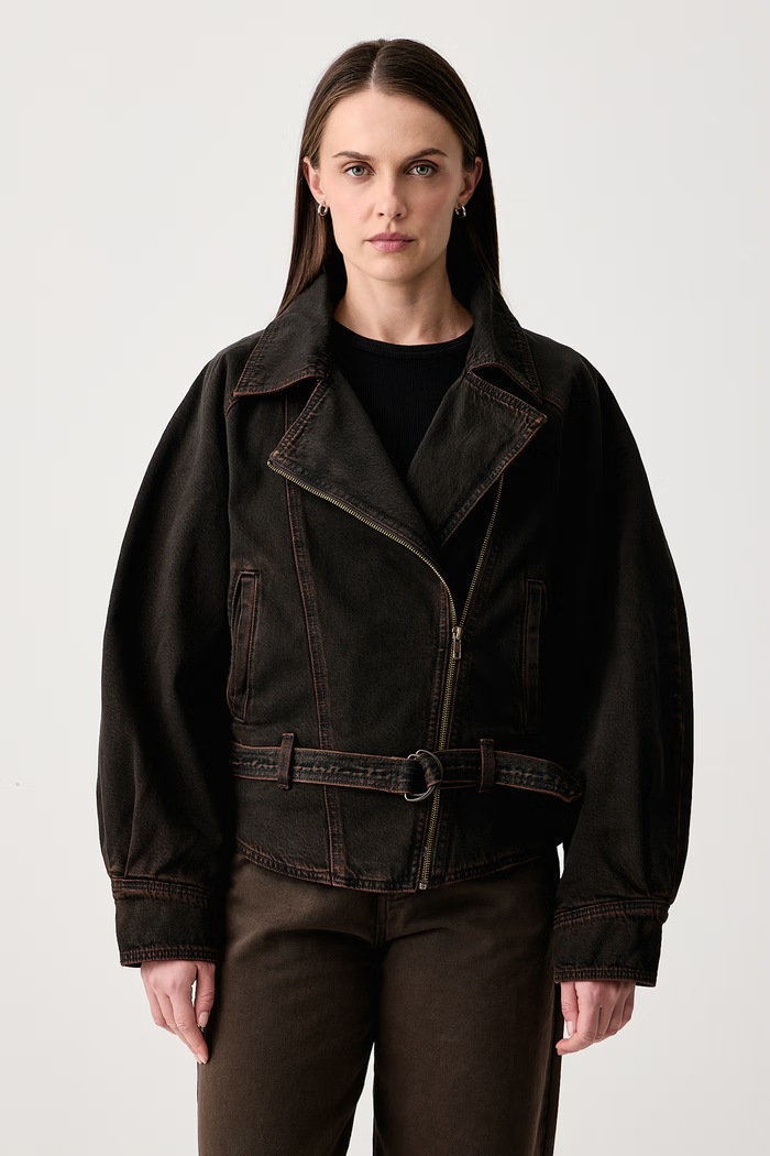 Levi's Kurtka damska jeansowa 80S BOMBER brązowy 0088X