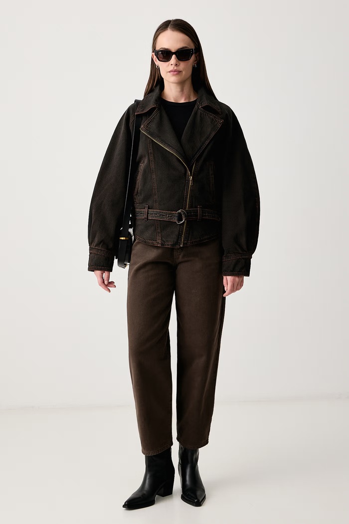 Levi's Kurtka damska jeansowa 80S BOMBER 0088X brązowy AW26